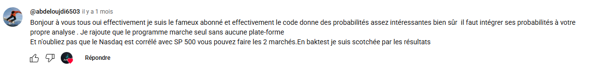 Avis client satisfait